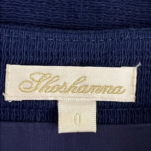 Shoshanna Embroidered Textured Cotton Skirt in Navy - Size 0 - Picture 4 of 5